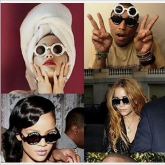 Chanel Paris Runway Round Sunglasses in Black Like New - Picture 6 of 16